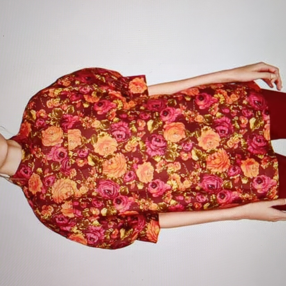 Zara Studio Collection NWOT Mulberry Silk Top Size Medium